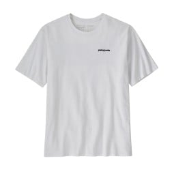 Patagonia P-6 Logo Responsibili-Tee White mit dezentem Logo vone