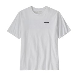 Patagonia P-6 Logo Responsibili-Tee White mit dezentem Logo vone