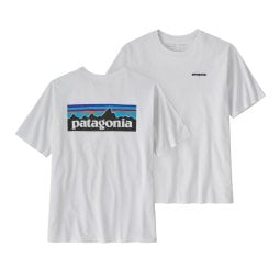 Patagonia P-6 Logo Responsibili-Tee White Vorder- und Rückseite