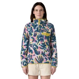 Patagonia Synchilla Snap-T Fleece Pullover Damen Wild Botanist: Tidal Teal Vorderseite