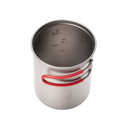 Skala im größeren Topf des Evernew Ti UL Solo Pot Sets