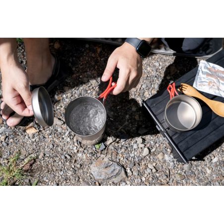 Evernew Ti UL Solo Pot Set im Einsatz
