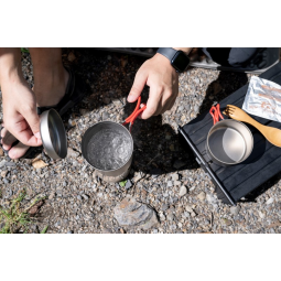 Evernew Ti UL Solo Pot Set im Einsatz