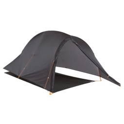 Big Agnes Footprint Fly Creek UL2 zusammen mit separat erhältlichem Außenzelt im Einsatz