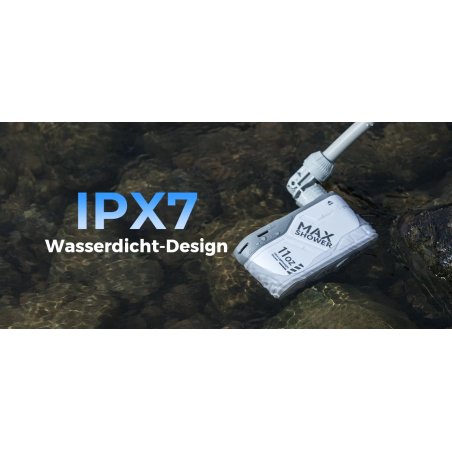Flextail Max Shower mit wasserdichtem Design