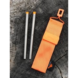 Toaks Titanium Collapsible Chopsticks mit Packsack daneben
