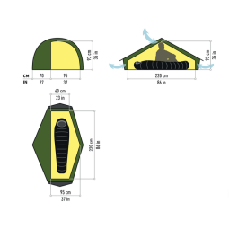 Hilleberg Akto 30 Jahre Anniversary Edition Abmessungen