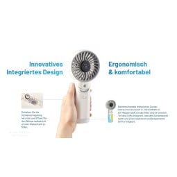 Nitecore izzCool 30 Handventilator mit Luftbefeuchter mit Wassertank und niedrigem Schwerpunkt