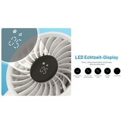 Nitecore izzCool 30 Handventilator mit Luftbefeuchter mit LED Display