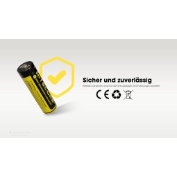 Nitecore Li-Ion Akku 4er Pack mit Zertifizierungen