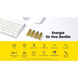 Nitecore Li-Ion Akku 4er Pack für die unterschiedlichsten Einsatzzwecke