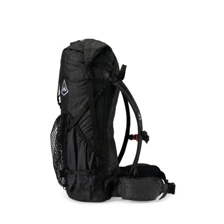 Hyperlite Mountain Gear Junction 55 ultraleichter Wanderrucksack Black linke Seitenansicht
