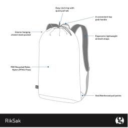 Features des Gossamer Gear RikSak UL Daypacks
