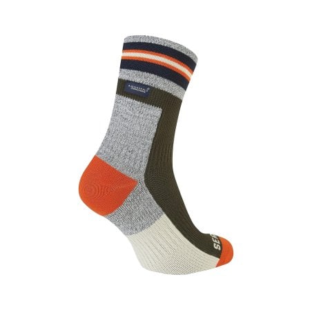 SealSkinz Surlingham WP Ankle wasserdichte Socke Olive Rückseite Wandersocken