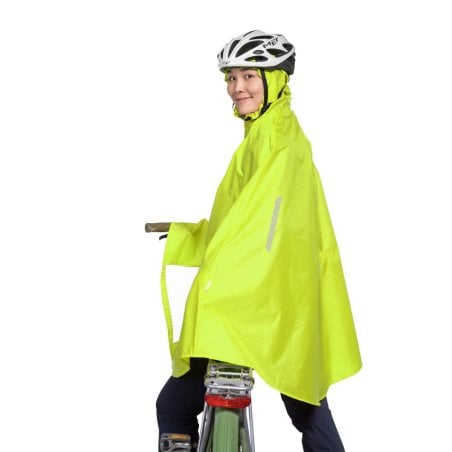 Tatonka Bike Poncho Safety Yellow mit weitem Schnitt für Bewegungsfreiheit
