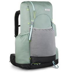 Gossamer Gear Mariposa 60 Backpack Grün Seitenansicht mit großer Seitentasche