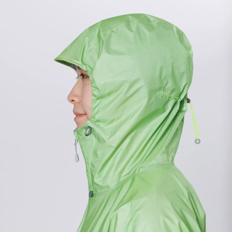 Seitenansicht Kapuze der Montbell Versalite Jacket Damen