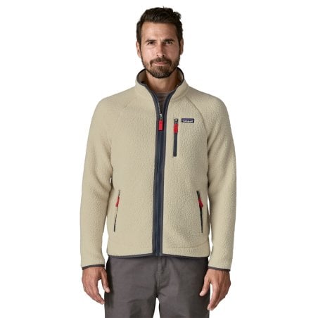 Patagonia Retro Pile Fleece Jacket Vorderseite Teddyfleece mit Taschen und Kragen
