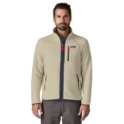 Patagonia Retro Pile Fleece Jacket Vorderseite Teddyfleece mit Taschen und Kragen