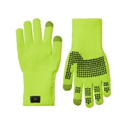 SealSkinz Anmer WP All Weather Ultra Grip Knitted Glove Neongelb wasserdichter Handschuh