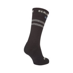 SealSkinz Runton WP Cold Weather Mid wasserdichte Socken Black Rückseite