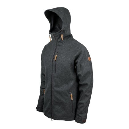 Steinkauz Kapuzenraudi Lodenjacke Graphit