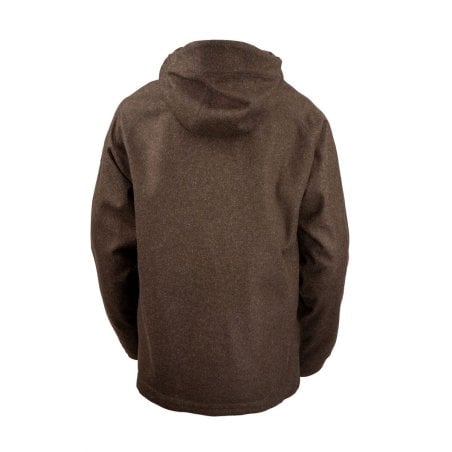 Rückseite Steinkauz Kapuzenraudi Lodenjacke Braun