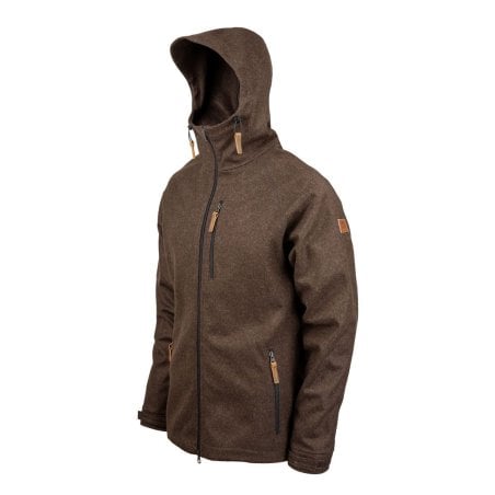 Steinkauz Kapuzenraudi Lodenjacke Braun