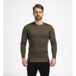 Aclima Warmwool Crew Neck Tarmac von Model getragen