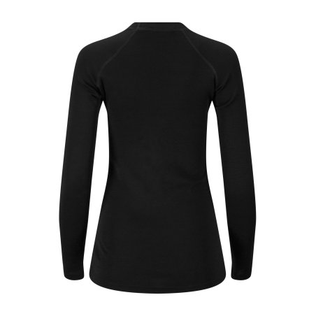 Aclima Warmwool Crew Neck Damen Jet Black Rückseite