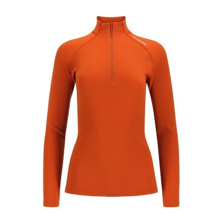 Aclima Warmwool Mock Neck Zip Damen Gold Flame