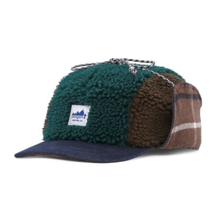 Patagonia Range Earflap Cap Cascade Green Winterkappe mit wärmendem Fleece