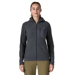 Patagonia R1 Air Full-Zip Hoody Damen Smolder Blue Frontansicht