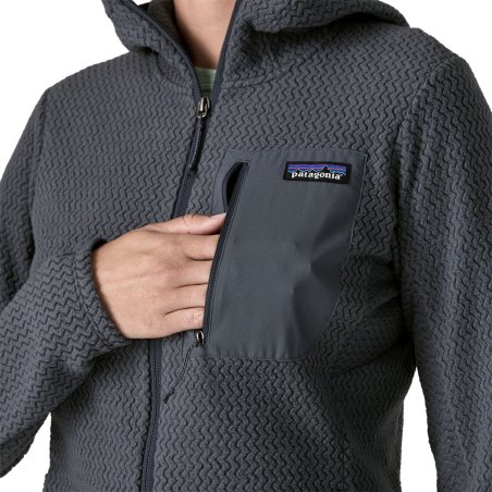Brusttasche Patagonia R1 Air Full-Zip Hoody Damen Smolder Blue Fleecejacke Damen