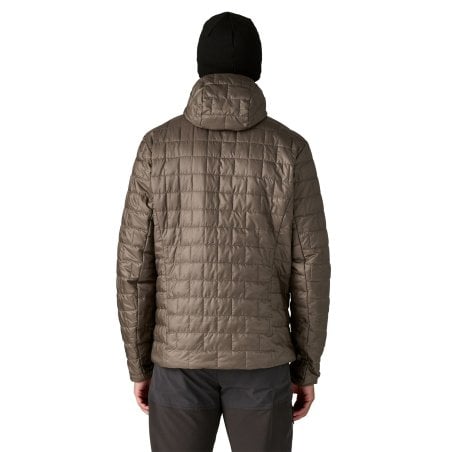 Patagonia Nano Puff Hoodie Marlow Brown Primaloft Jacke für Männer Rückansicht