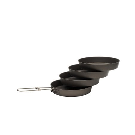 Toaks Titanium Deep Pan Set 4pcs CS-10 mit drei Tellern