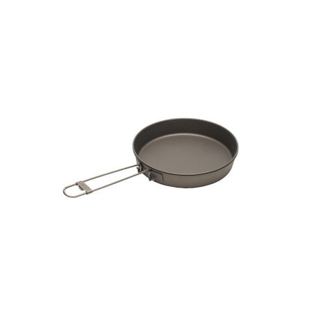 Toaks Titanium Deep Pan Set 2pcs CS-09 mit einem Teller zusammengepackt