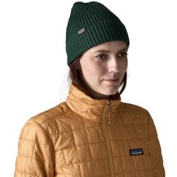 Patagonia Fishermans Rolled Beanie Cascade Green Strickmütze Vorderseite