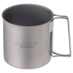 Blick in den minimalistischen Soto Titanium Mug 600 hinein