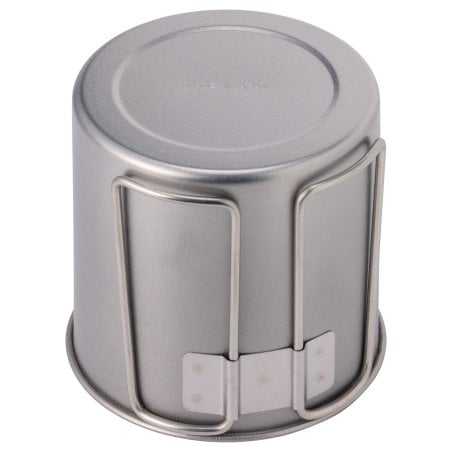 Soto Titanium Mug 600 mit Klappgriffen Bodenansicht