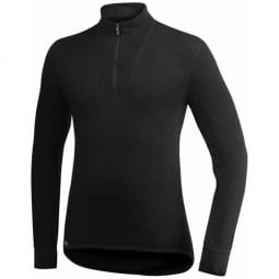 Woolpower Zip Turtleneck 400 im eleganten Schwarz