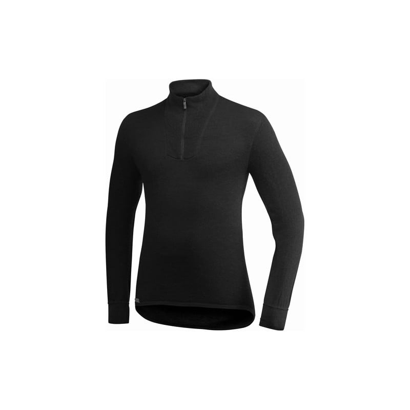 Woolpower Zip Turtleneck 400 im eleganten Schwarz Woolpower Zip Turtleneck 400 im eleganten Schwarz