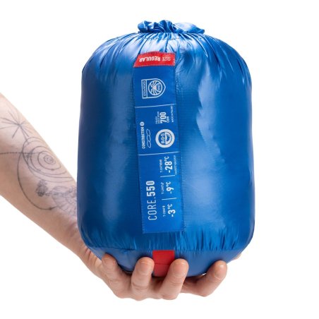 Pajak Core 550 Daunenschlafsack Blue mit kleinem Packmaß