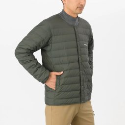 Montbell Superior Down Round Neck Jacket mit Taschen vorne