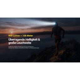 Nitecore UT27 MCT Stirnlampe leuchtet bis zu 168 m weit