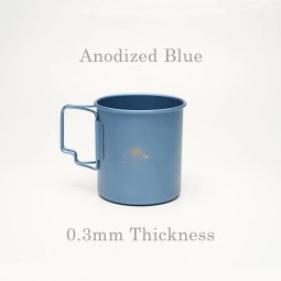 Toaks Light Titanium 450ml Cup Anodisiert blaue Titantasse mit 0,3mm Wandstärke