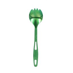 Toaks Titanium Spork Anodisiert Rückseite in Farbe Grün