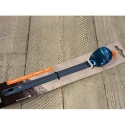 Toaks Titanium Long Handle Spoon anodisiert langer Titanlöffel mit Verpackung abgebildet Blue