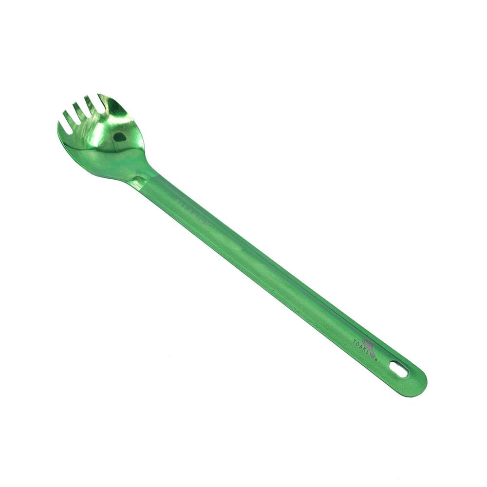 Toaks Titan Spork Lang Anodisiert Grün