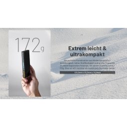 leichtes Eigengewicht der Nitecore Powerbank SUMMIT10000